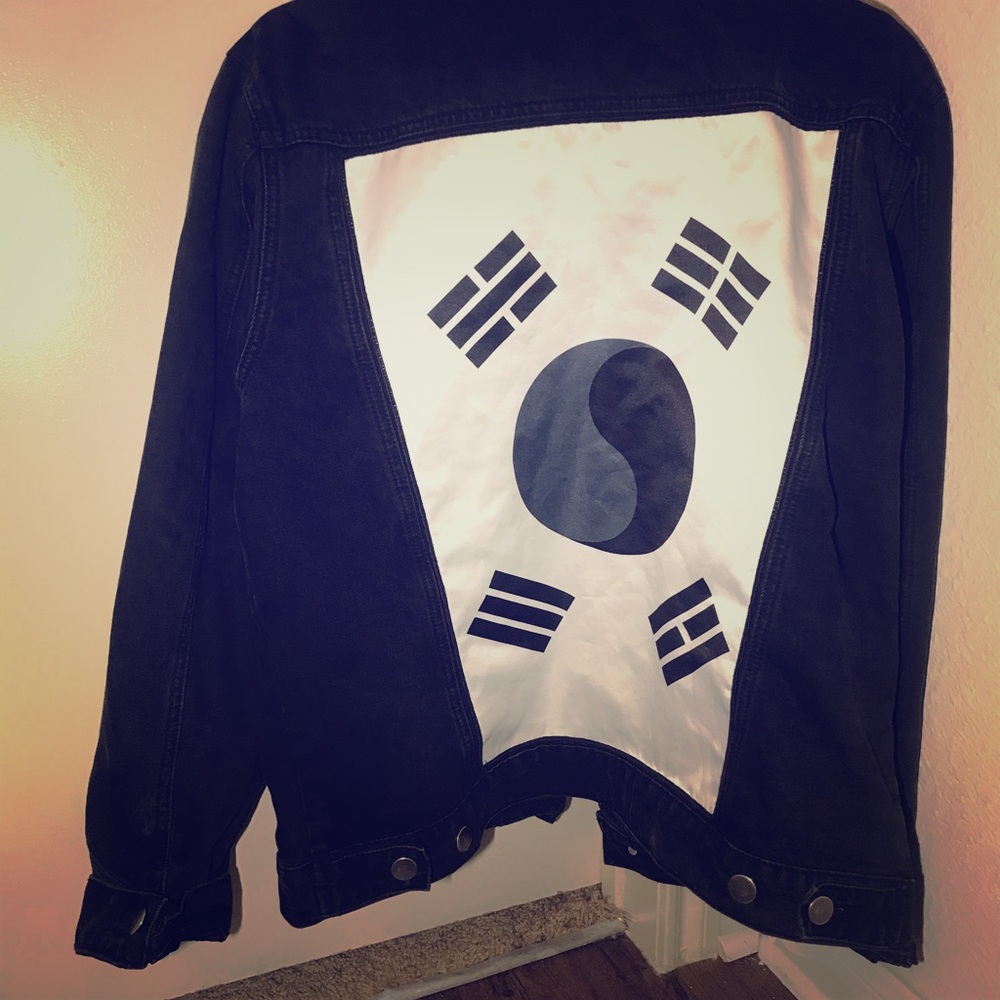 Black jean jacket